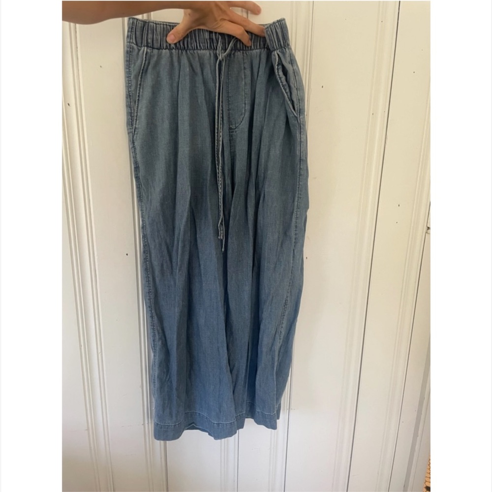 Abercrombie And Fitch Drawstring Chambray Pants - image 5